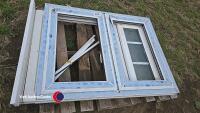 2 x 1.2m x 900 UPVC window frames - 2