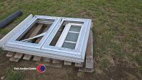 2 x 1.2m x 900 UPVC window frames - 3
