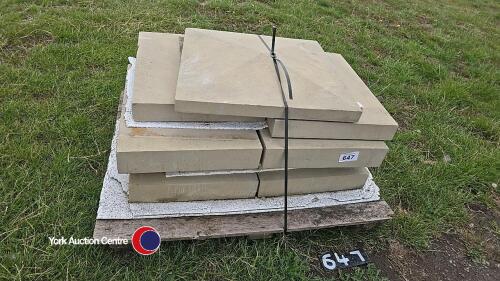 Pallet of stone flags/copings