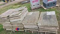 2 x pallets of imitation York stone paving - 4