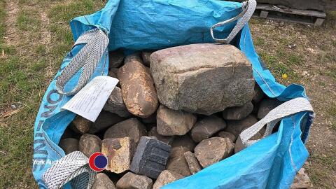 Bag of cobble stones