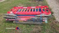 8 x plastic pedestrian barriers - 3