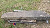 Gate stoop - yellow sandstone