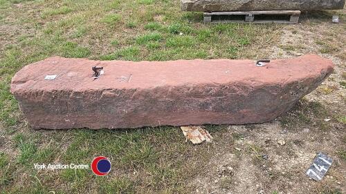Gate stoop - red sandstone