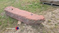 Gate stoop - red sandstone - 2