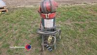 Grit blasting pot and helmet and hoses - 2