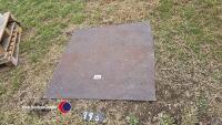 Steel road plate, 1150 x 1150mm