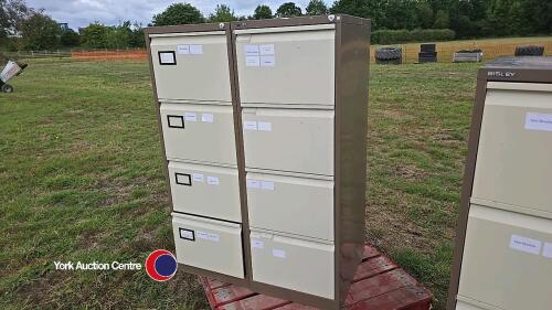 2 x steel filing cabinets
