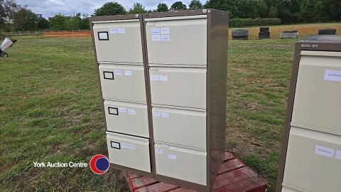 2 x steel filing cabinets