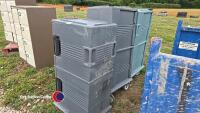 3 x plastic storage cabinets - 3