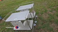 2 x stainless steel trolley's - 3