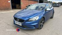 2017 Blue Volvo V40 R Design Pro D2,6. Good runner or for parts - KY17 SFZ - diesel - 5 former keepers - CAT N - MOT 5.3.26 - 102734 miles - V5 in office- May '25 service identified Front OSF spring and SRS need attention. Cosmetic scrape on rear OS. May - 2
