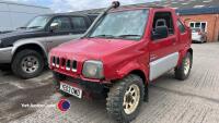2003 Suzuki Jimny - YE03 OWD - spares or repairs - petrol - 6 former keepers - MOT expired- sold as seen - 2