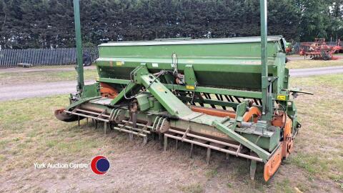 Amazone AD 402 drill and KE 402 power harrow combination c/w steel packer, gwo, spares in office