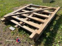 3 x 4ft wooden gates