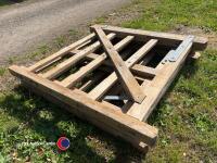 3 x 4ft wooden gates - 2