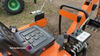 Micro tracked digger, spare bucket, approx 2022, very little use. Uses unleaded petrol, key in office - 4