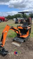 Micro tracked digger, spare bucket, approx 2022, very little use. Uses unleaded petrol, key in office - 5