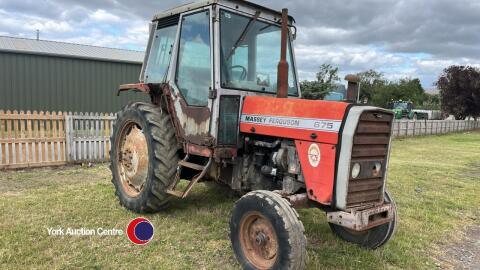 Massey Ferguson 675 tractor, starts, runs and drives, keys in office