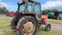 Massey Ferguson 675 tractor, starts, runs and drives, keys in office - 2