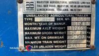 Marston 15673kg grain trailer on 385/65R22.5 tyres - 4