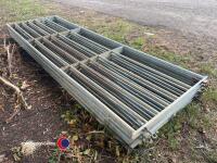5 x 12ft galvanised field gates - 2