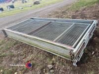8 x galvanised interlocking partitions, 10ft x 5 ft each
