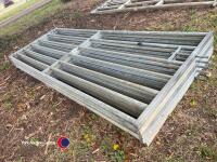 5 x 10ft galvanised field gates - 2