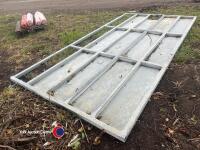 12ft heavy duty galvanised gate, vgc - 3