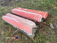 Building plastic fencing and posts - 2
