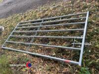 Ritchie 7ft farm gate c/w with hinges and spring closing pin, new - 3