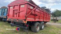 Smyth 14T grain trailer, hydraulic door, rollover sheet, sprung drawbar, flotation tyres, commercial axles - 3