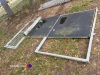 Galvanised stock partition including personnel gate - 2