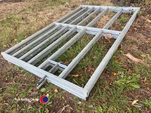 2 x 6ft galvanised gates