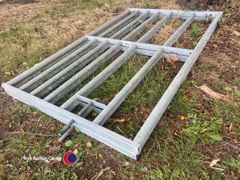 2 x 6ft galvanised gates