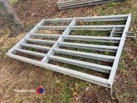 2 x 6ft galvanised gates - 2
