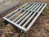2 x 6ft galvanised gates - 3