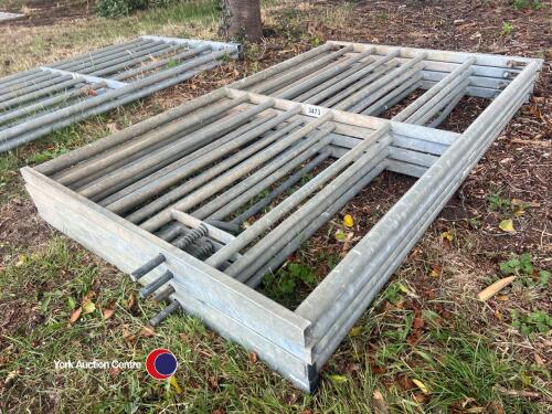 4 x 6ft galvanised gates