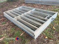 4 x 6ft galvanised gates - 2