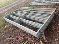 4 x 6ft galvanised gates - 4