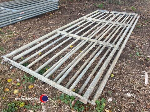 Pair of 10ft galvanised gates