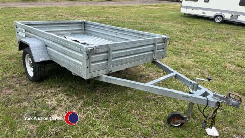 Paxton 8 x 5 trailer with waterproof cover, good tyres, gc