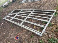 Pair of 10ft galvanised gates - 2