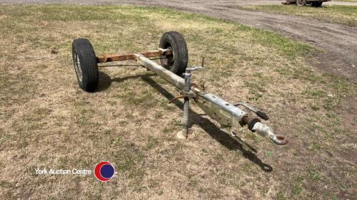 Trailer chassis with brakes, suit compressor, ibc water bowser