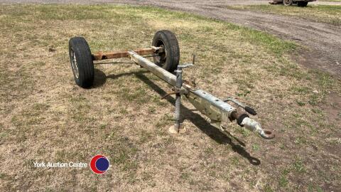Trailer chassis with brakes, suit compressor, ibc water bowser