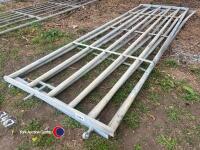 Pair of 12ft galvanised stock gates