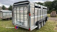 Ifor Williams 14ft tri axle cattle trailer with sheep decks, 2018 - 4
