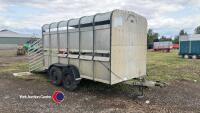 Ifor Williams cattle trailer, 12 x 6 with gate divider, brakes need attention