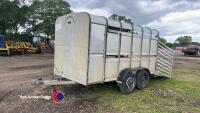 Ifor Williams cattle trailer, 12 x 6 with gate divider, brakes need attention - 2