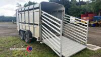 Ifor Williams cattle trailer, 12 x 6 with gate divider, brakes need attention - 3